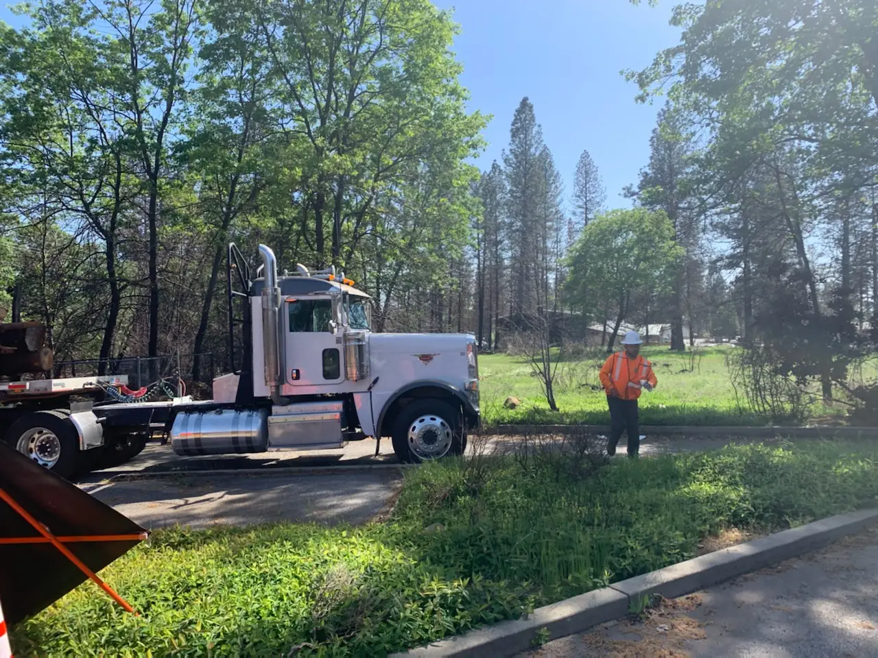 AAA trucks and crew in the field
