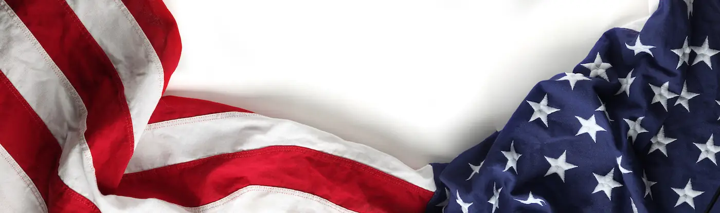 American flag banner
